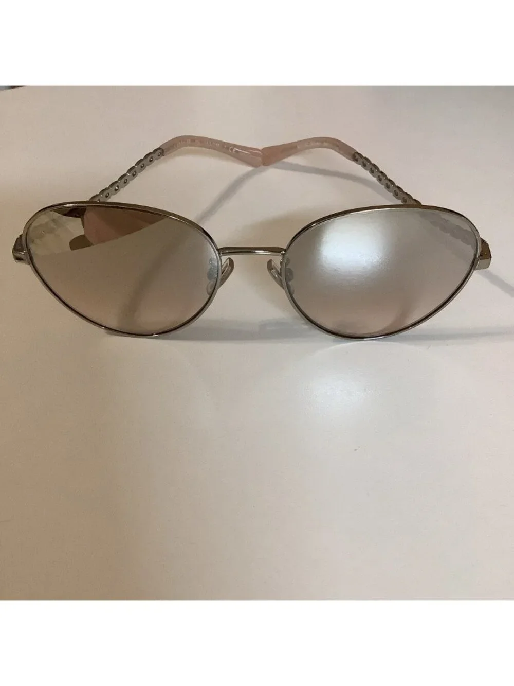 Coach 0HC7114 90018Z Silver Aviator Full Rim Sunglasses